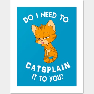 Catsplain Posters and Art